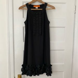 Cynthia Steffe silk cocktail dress with petal bottom